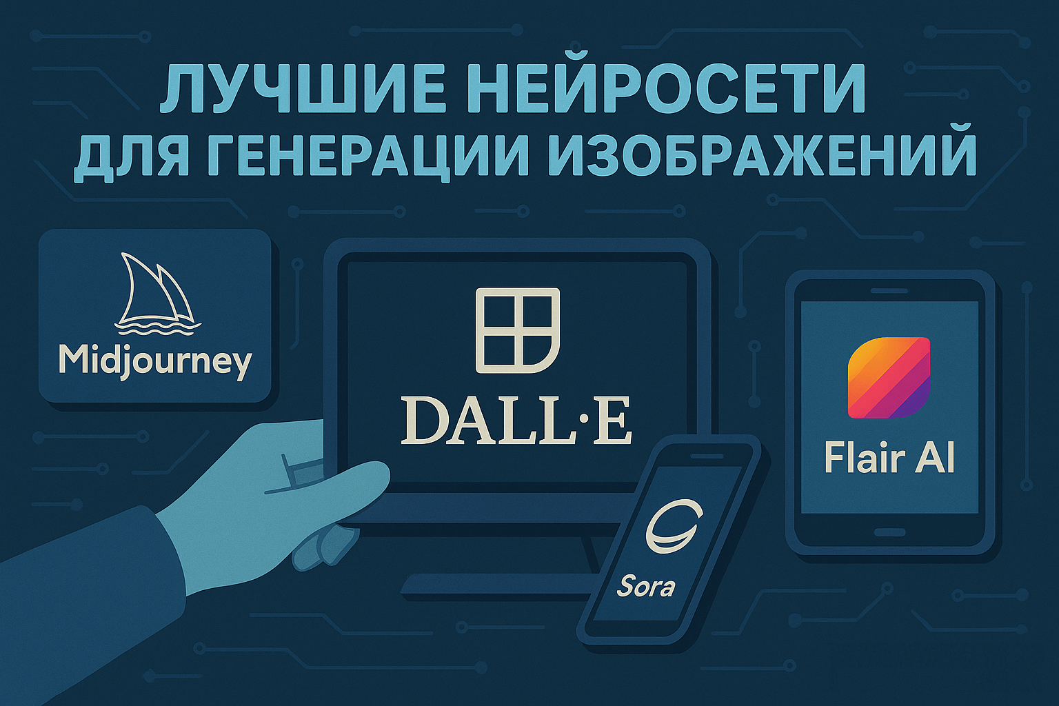 Топ нейросетей для создания изображений: Midjourney, DALL-E, Stable Diffusion, Flair AI и Sora